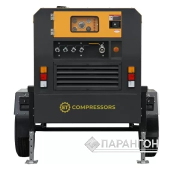Дизельный винтовой компрессор ET-Compressors ET SD 390T-10 на шасси