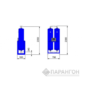 Адсорбционный осушитель OMI HLA 0500
