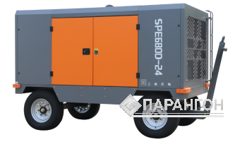 Электрический передвижной компрессор ZEGA SPE680D-24