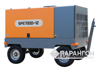 Электрический передвижной компрессор ZEGA SPE700D-12