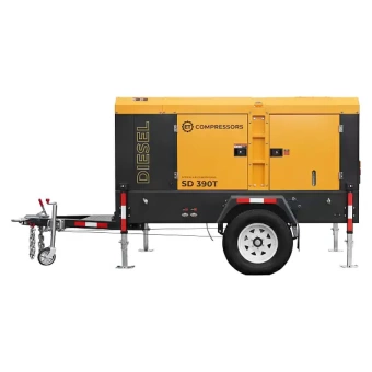 Дизельный винтовой компрессор ET-Compressors ET SD 390T-10 на шасси