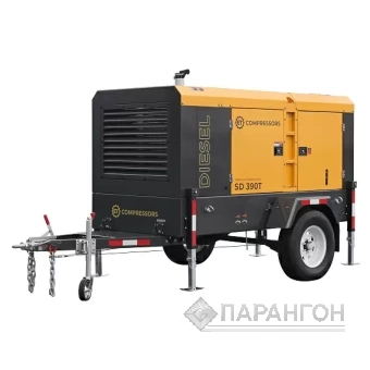 Дизельный винтовой компрессор ET-Compressors ET SD 390T-10 на шасси